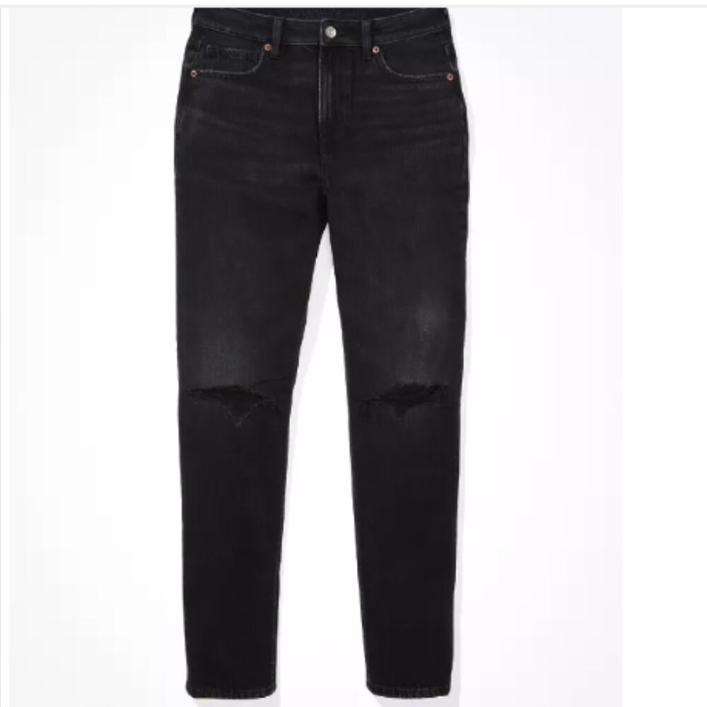American Eagle Stirgid Mom Jeans Distressed